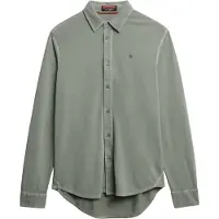 Superdry for man. M4011000A Vintage worn green shirt (XXL), Casual, Cotton, Long sleeve