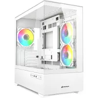Sharkoon MK6 RGB, Midi Tower, PC, Musta, mikro ATX, Mini-ITX, Pelaaminen, Multi (4044951041800)
