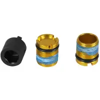 Look X-track Race Car Ti Spindelkappen-set