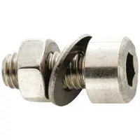 Fix Nippel M5 X 12 Mm Sisäinen Kuusiokoloruuvi 100 Yksiköt