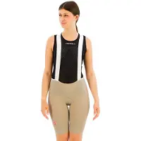 Castelli Prima 2 DT Beige Women's Bibshort, Size XL