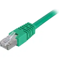 Deltaco STP-6 F/UTP Cat6 vihreä verkkokaapeli