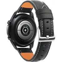 INF Musta Samsung Galaxy Watch 3 (45 mm) ranneke, aitoa nahkaa