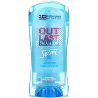 Secret , Outlast, 48 Tuntia Selkeä Gel Deodorant, Kokonaan Puhtaat, 2.6 oz (73 g)