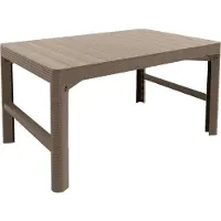 Allibert Puutarhapöytä Lyon cappuccino 232296