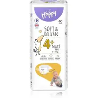 Bella Baby Happy Soft&Delicate kertakäyttövaipat imukanavilla varustettu Maxi Plus 9-15 kg 40 kpl