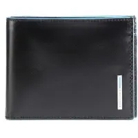 Piquadro Blue Square Lompakko Nahka 12.5 cm Musta