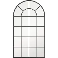 EStore Musta seinäpeili 110x62 cm metallikehyksellä