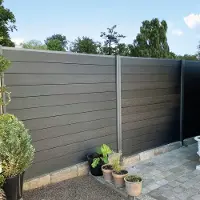 Hortus Premium Lucca 6 osiota 116,3 cm korkeus komposiitti aitapaketti