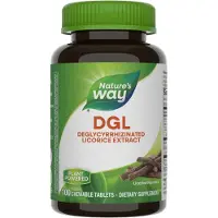 Nature'S Way , DGL, Lähtöaine, 100 Nautittava Tabletti