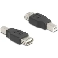 DeLOCK 67199, USB Type-B, USB Type-A, Musta