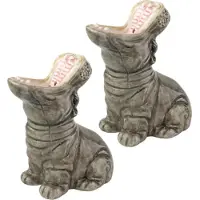 Donkey Salt And Pepper Shakers - Hungry Hippos - Grey - ONE SIZE