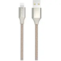GreyLime Punottu USB-A / Lightning-kaapeli - MFi-sertifioitu - 1m - Beige