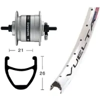 Exal Rodi Airline 1 Dynamo Shimano Dh3000 Etupyörä