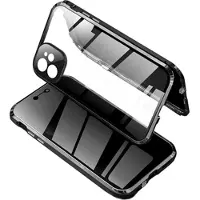 Mtp Products iPhone 11 Magneettikotelo Yksityisyyttä Karkaistua Lasia - Musta