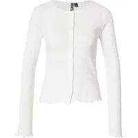Pieces Pcmarie Ls Poin Cardigan Jrs Noos Bc - White - L