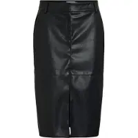 Vila Vidagmar Hw Midi Coated Skirt - Noos - Black - 34