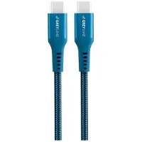 GreyLime Braided USB-C to USB-C 60W Cable Blue 0.5 m