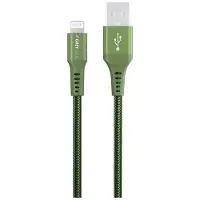 GreyLime Braided USB-A to Lightning Cable Green 0.5 m