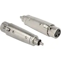 Pro XLR - RCA (Cinch) silver adapter (JAB-857177)