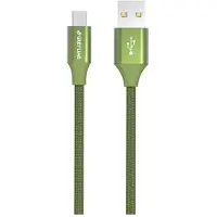 GreyLime Braided USB-A to MFi Lightning Cable Green 2 m
