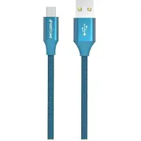 GreyLime Braided USB-A to Micro USB Cable Blue 1 m