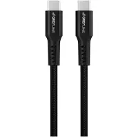 GreyLime Braided USB-C to USB-C 60W Cable Black 0.5 m