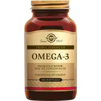 Solgar , Omega 3, EPA & DHA, Kolminkertainen Voima, 950 mg, 100 Softgeli