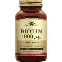 Solgar Biotin 5000 μg Vegetable Capsules 100 kpl