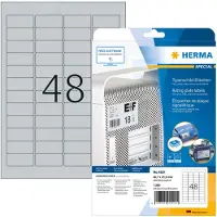 Herma 4221, Hopea, Pyöristetty suorakulmio, Kiinteä, A4, Polyesteri, Matta