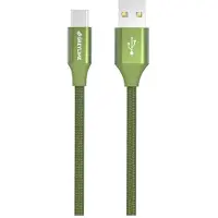 GreyLime Letitetty USB-A / USB-C Kaapeli - 1m - Vihreä