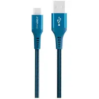 GreyLime Braided USB-A to USB-C Cable Blue 0.5 m