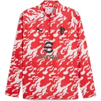 Puma Ac Milan Pre Match 1/4 Vetoketju - Punainen/valkoinen, koko X-Small