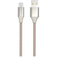 GreyLime Braided USB-A to USB-C Cable Beige 1 m