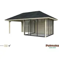 Palmako Bianca 16,6 m2 Set206 liukuovilla kesähuone