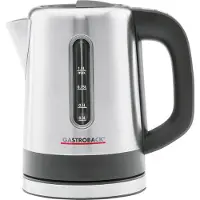 Gastroback Design Water Mini 1l 2200w Kettle Water Musta,Hopeinen One Size / EU Plug