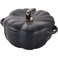 Staub kurpitsapata kivitavara musta 0,7 l