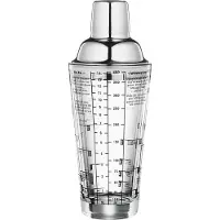Cilio Cocktail Shaker M/Opskrifter 400Ml - Nude - 40 CL
