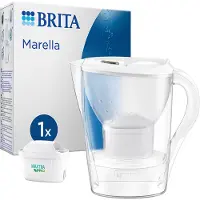 Brita Marella, Vesikannun suodatin, 2,4 L, Läpinäkyvä, Valkoinen (125219)