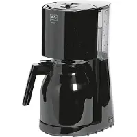Melitta Enjoy Therm 1017-06 black filter coffee maker for 12 cups, with power control and removable filter with drip block