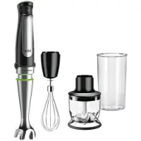 Braun MultiQuick 7 MQ7025X 1000 W 0,6 l -sauvasekoitinsarja, musta/ruostumaton teräs