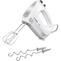Bosch CleverMixx MFQ24200 400 W -sähkövatkain, harjattu teräs, valkoinen