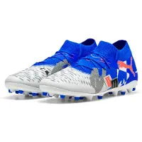 Puma Future 8 Match Mg Forever - Valkoinen/sininen/harmaa/musta/hehkuva Punainen Limited Edition - Multi Ground (Mg), koko 43