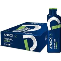 Amacx Box Mit 60 Lm Energiegels Zitrusfrüchte 12 Einheiten