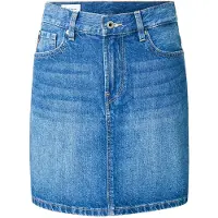 Pepe Jeans for woman. PL9011244A2 Mini skirt blue (S), Casual, Cotton, Denim