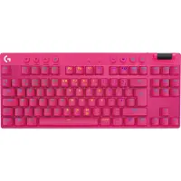 Logitech PRO X TKL Lightspeed Tactile pelinäppäimistö (pinkki)