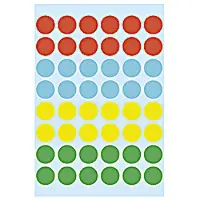 Herma Multi-purpose labels ø 12 mm colours assorted 240 pcs., ø 12 mm (1851)