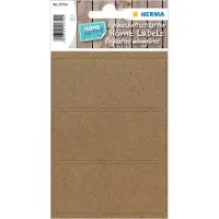 Herma 15754, Ruskea, Pyöristetty suorakulmio, Kiinteä, Universaali, Paperi, 3 kpl