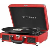 Victrola Kannettava levysoitin Bluetoothilla ja sisäänrakennetuilla kaiuttimilla