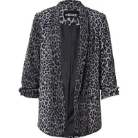 Pieces Pcbosella 3/4 Printed Blazer Noos Bc - Black - M
